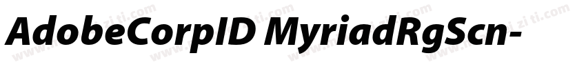 AdobeCorpID MyriadRgScn字体转换